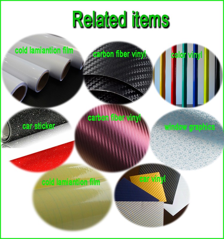 Adhesive PVC car wrapping sticker printable vinyl for wall/vehical ads