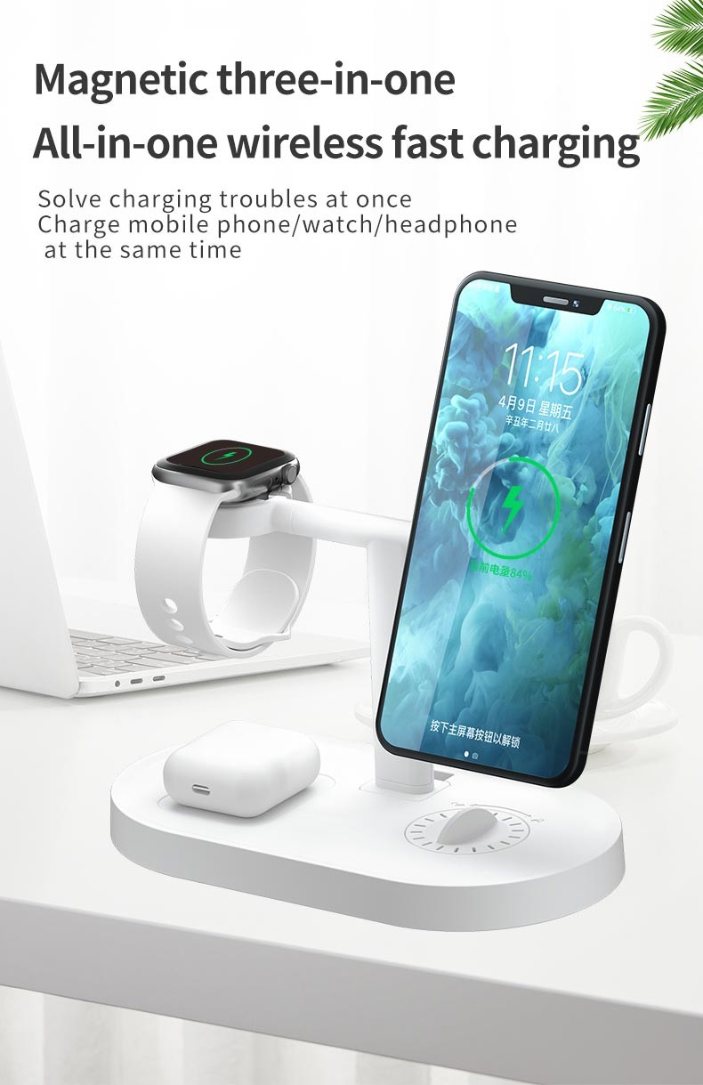 QI 15W Fast Wireless Charging Station