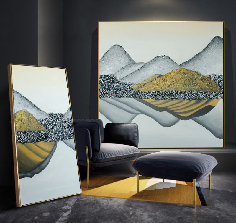 Custom Handmade Painting Wall Art Printing on Canvas for Living Room Decor Customized Size Accepted