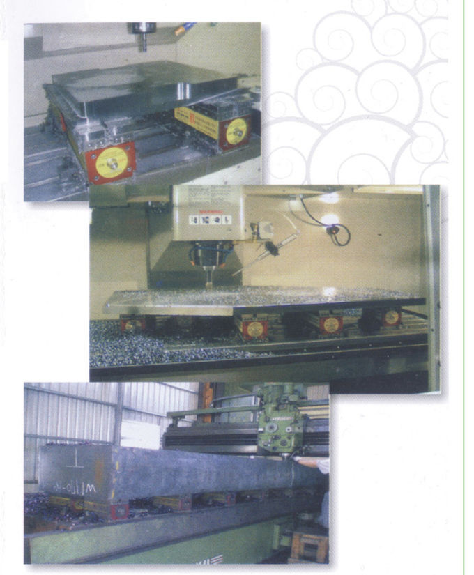 Yellow 1200kgf*6 Ndfeb Permanent Magnetic Chuck For Milling
