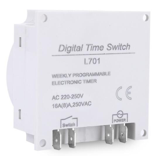 CN101A L701 AC 220V 16A digital time switch 220VAC weekly programmable electronic timer