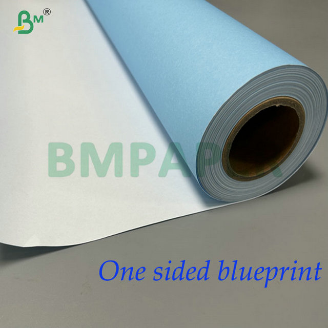 20LB Single Sided Blueprint Paper For Engineering Digital Printing 610mm 914mm 