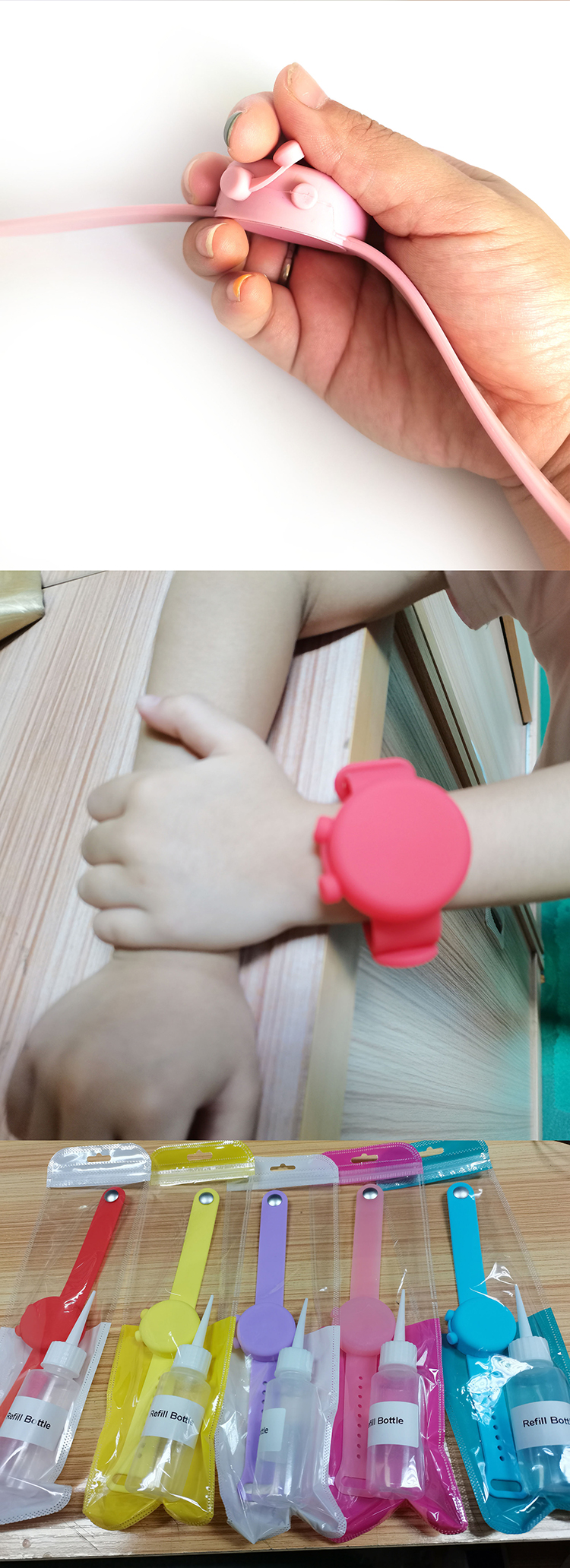 OEM Supported Classic 10ml 14g Hand Sanitizer Bracelet