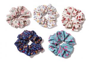China Forest vintage floral scrunchie hair rope French collar-fabric head rope Korean hair accessories woman on sale
