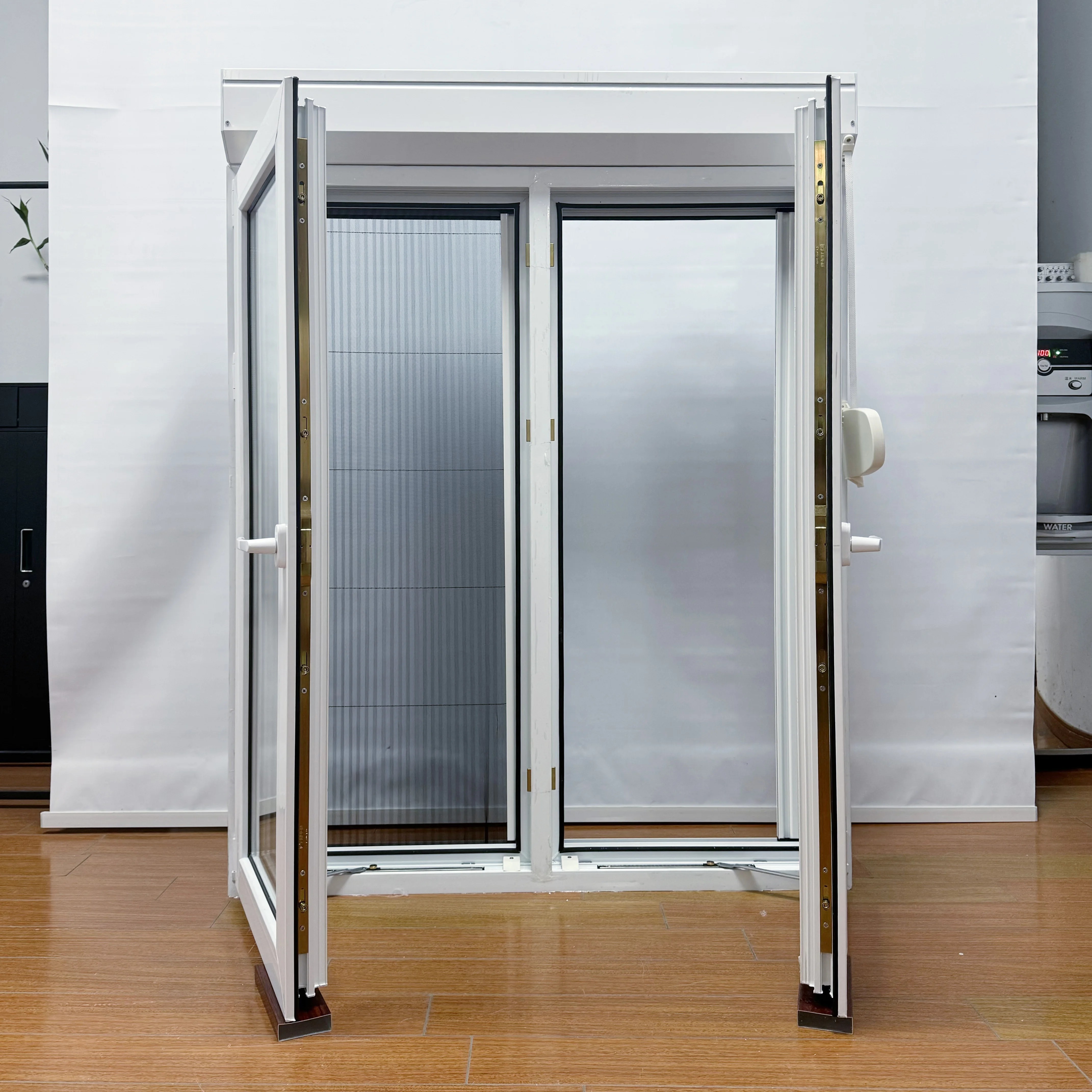 Weather Proof PVC Casement Windows Manual EPDM Seal Flush Windows Upvc