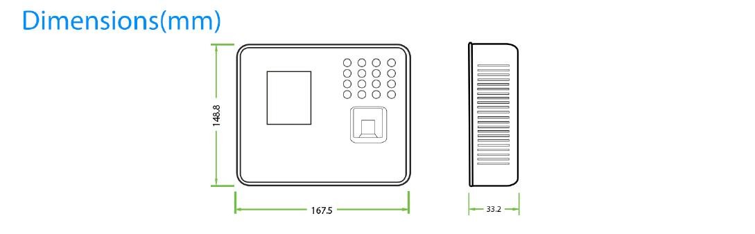 Biometric Fingerprint Time Attendance System RFID Card Reader