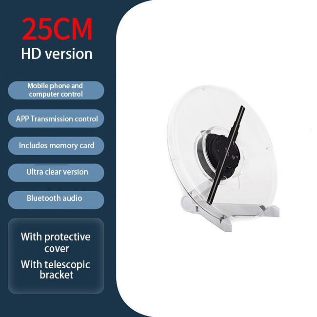 25cm 3D LED Holographic Projector HD LED 3D Hologram Light Android Smart
