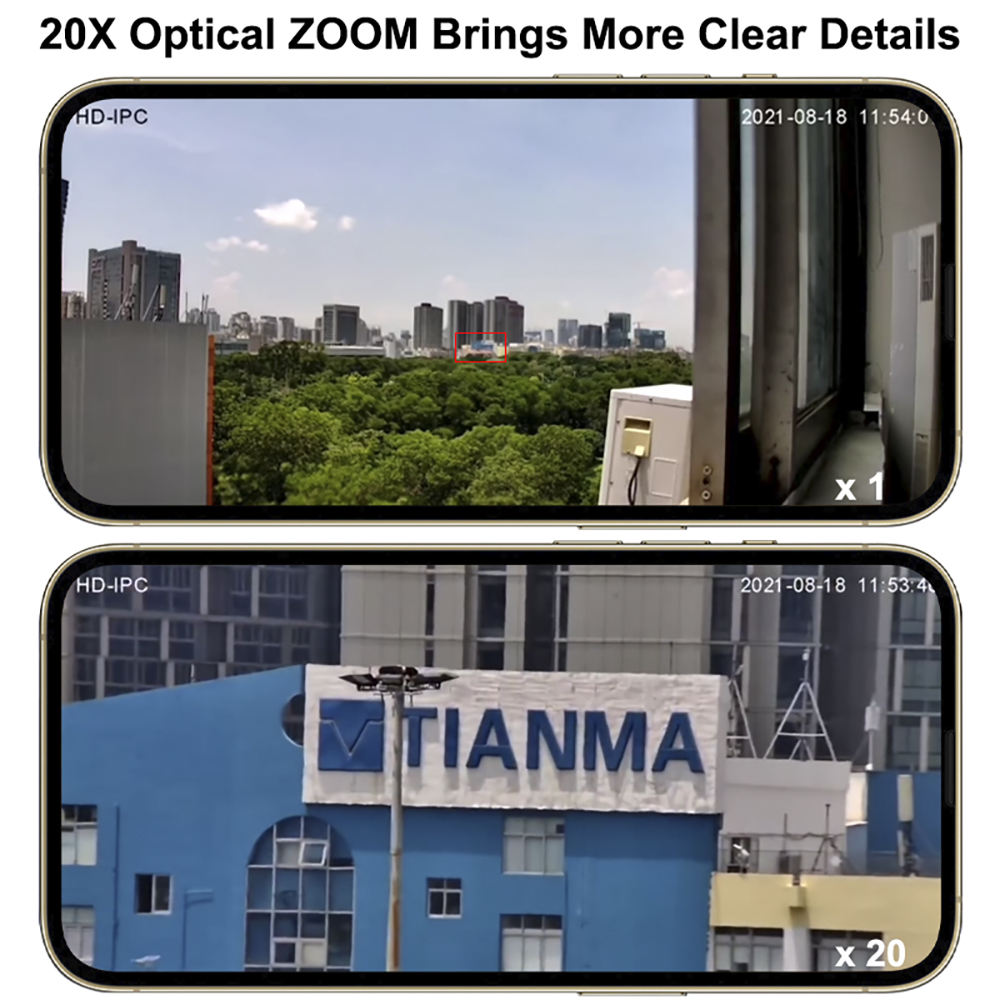 Outdoor Waterproof App Human Tracking 5MP 36X Optical Zoom Ip Speed Dome Camera With Siren Alarm WIFI PTZ Camera