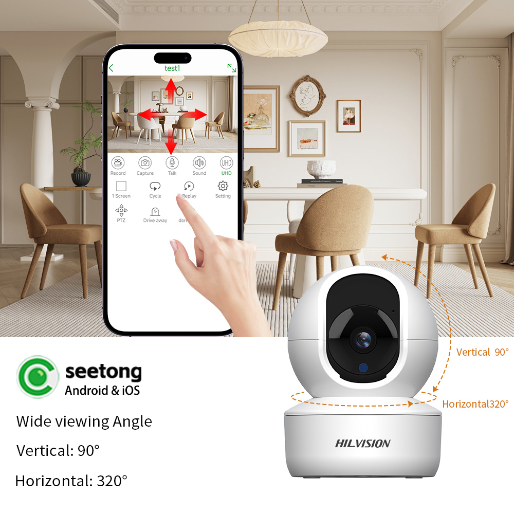 Convenient WiFi Infrared Smart Camera with Double Digital Zoom and Information Push