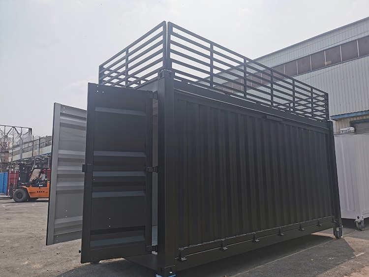 SPA-H Corten-A 20ft Electric Hydraulic Wing Flying Opening Dry Shipping Container Side Door with Side Open Design