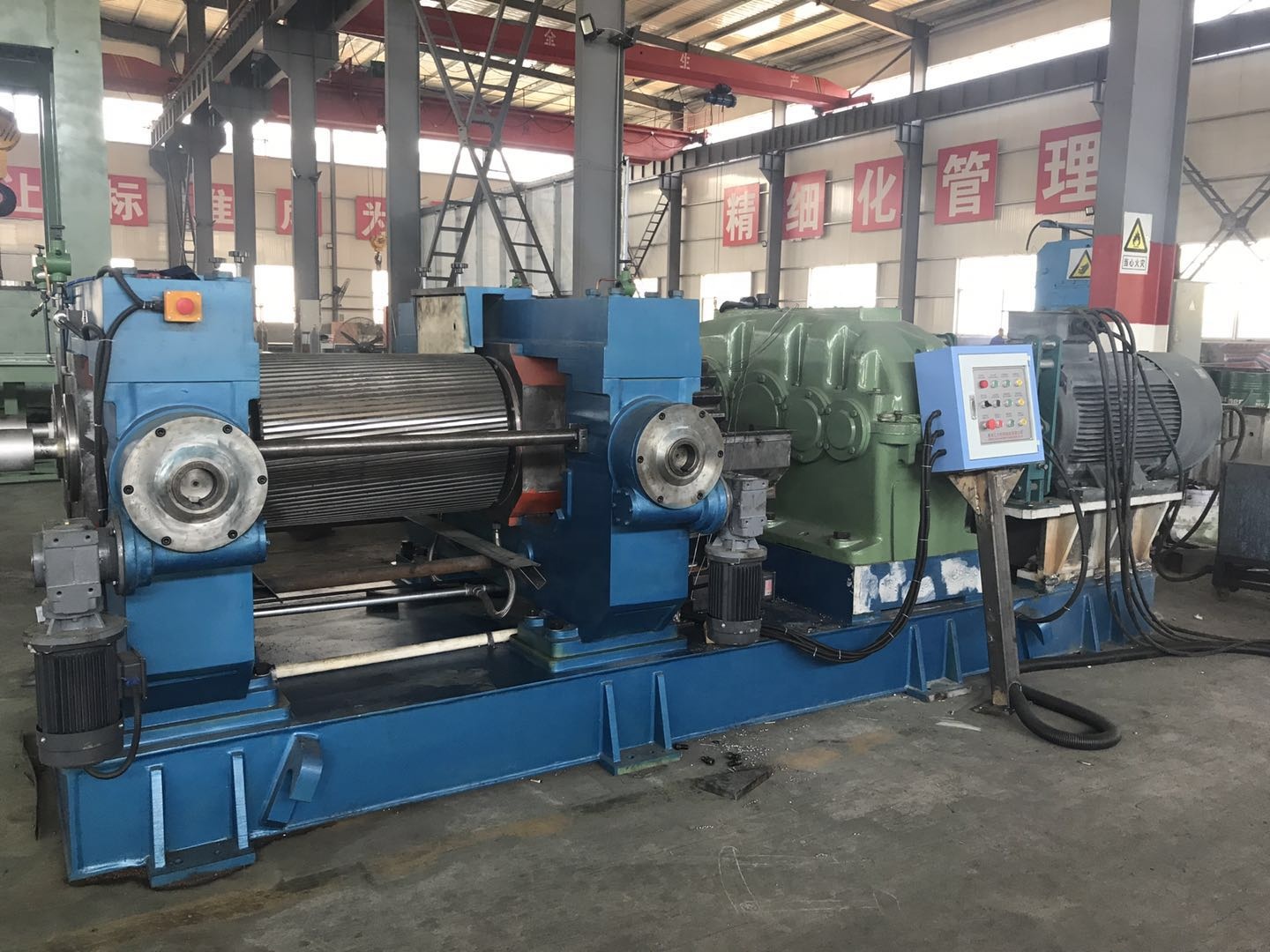CE ISO9001 Approved Rubber Mill Crush Mill Automatic Tyre Recycling Machine 20000kg