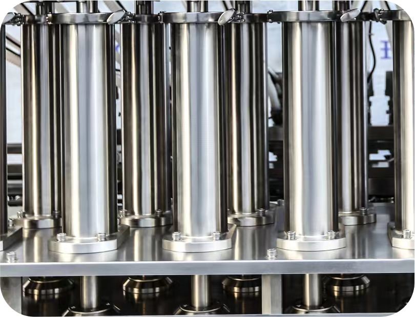 50-1000ml In Line Structure Arc Frame Pesticide 20 Nozzles Automatic Piston Filling Machine