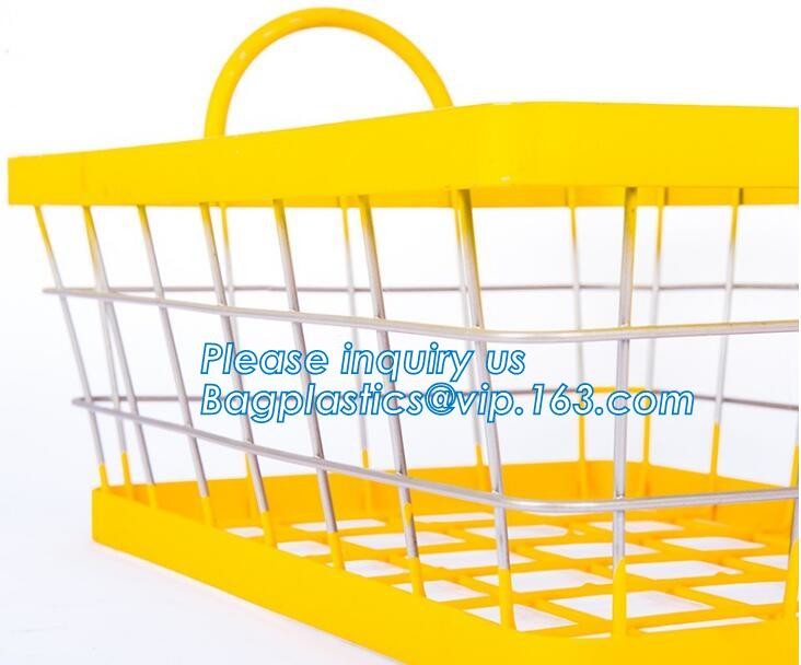 metal wire storage basket with tray in whole sale lowest MOQ sale even just buy 1 set, Kitchen storage Rose gold wire me