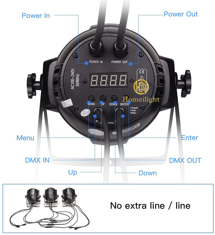 Professional Stage Lighting LED PAR Light 18*10W RGBW 4 In 1 Disco Light