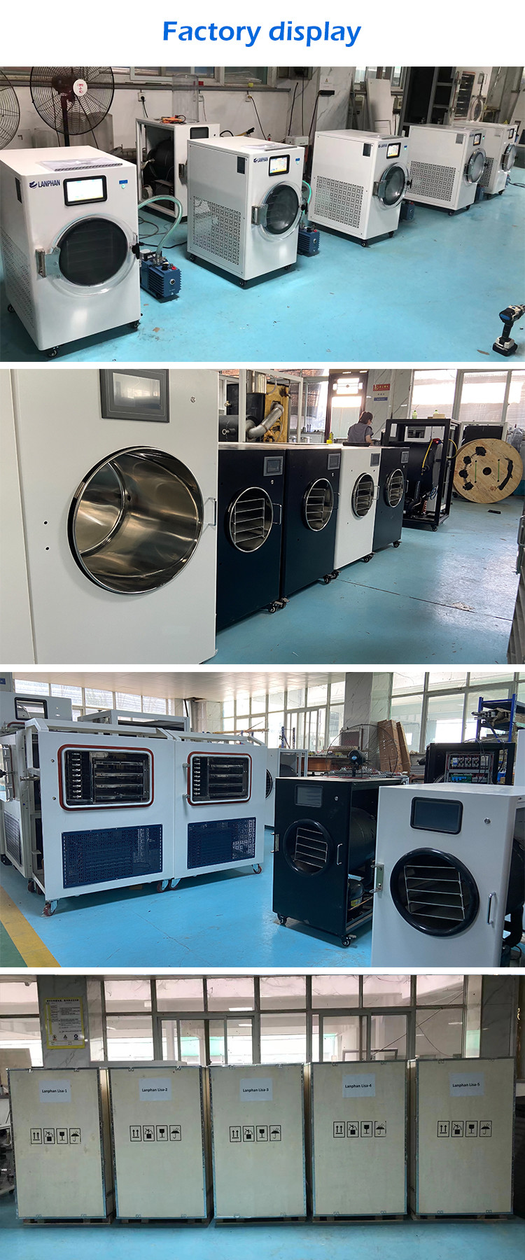 Rapid Cooling Vacuum Freeze Dryer Food Candy Pharmaceutica
