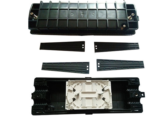 24 Cores Fiber Optic Enclosure Box , FTTH Fiber Joint Closure 430x135x210mm