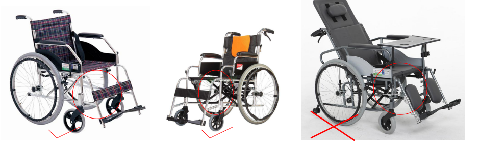 Easy handing 350w adjustable height electric wheelchair