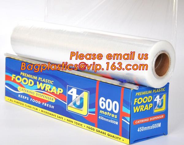Newly design household food grade excellent quality factory price cling film, pe