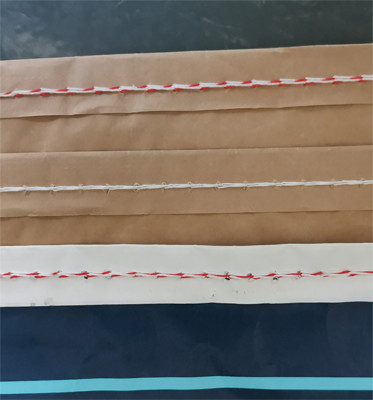 GMP Standard Sewn Open Mouth Multiwall Paper Bags Recyclable Pollution Free Eco Friendly
