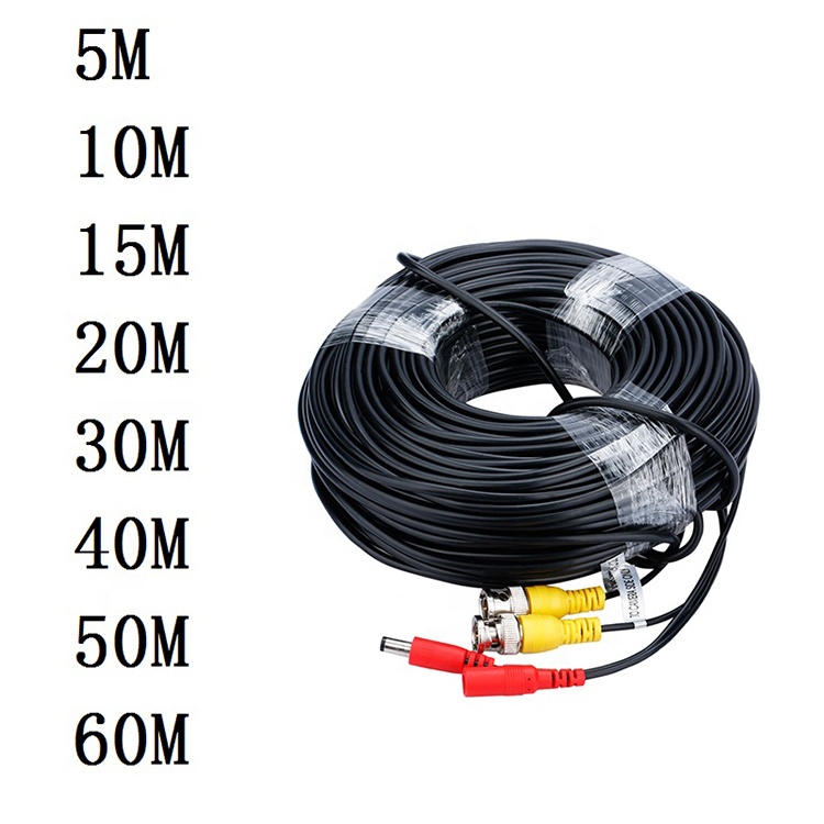 1M 5M 10M Male to Female CCTV Camera Security Assembly RG59 Video BNC DC Power SDI Cable