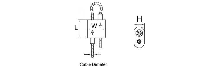 Y Style Toggle Termination Kits By Steel Cable Loop Clamp By Cable Loop Crimp
