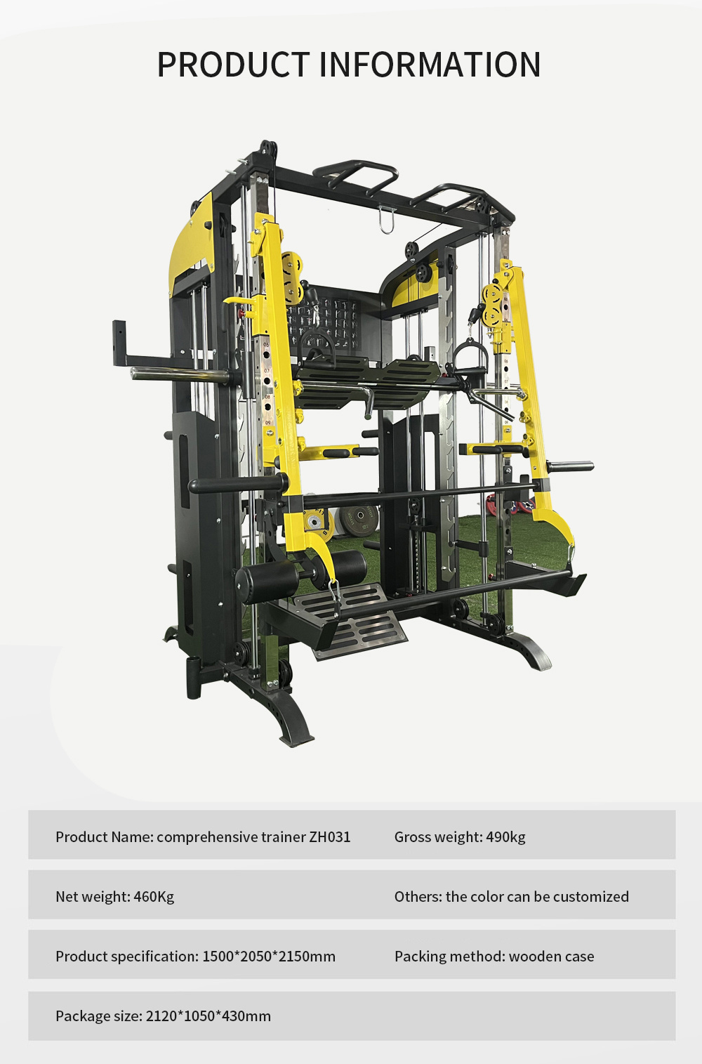 Top Fitness Bodybuilding Gym Equipment Multi-Functional Smith Machine