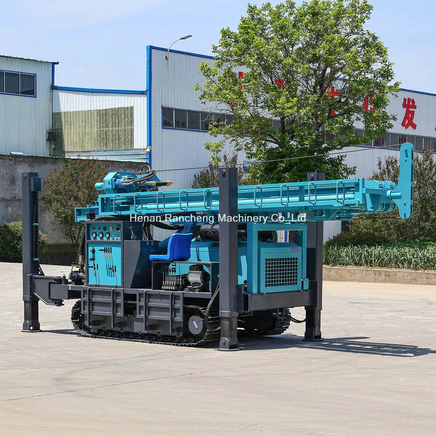 High-Performance 350m Bore Depth Crawler-Mounted Water Well Drilling Machine With 91KW Yuchai Engine