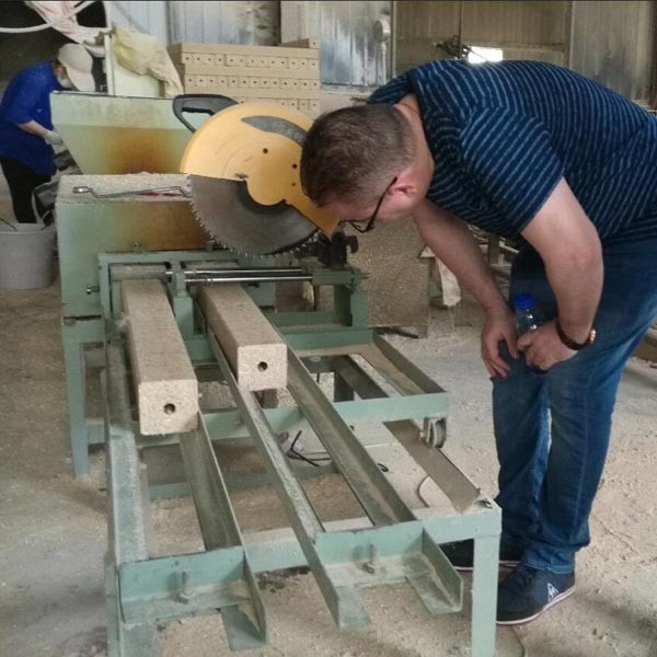 Double Head Compressed European Sawdust Pallet Block Machine