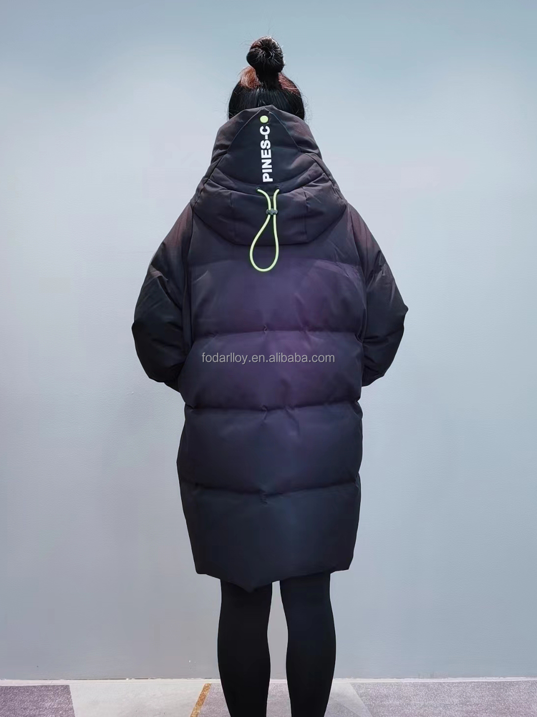 FODARLLOY F22565 Ladies Warm Hooded Cotton-padded Clothes Women Slim Long Winter Jackets Women Coats