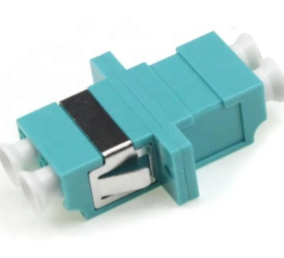 Lc To Lc Fiber Adapter OM3 Symmetry Type Plastic UPC APC LC Duplex Adapter