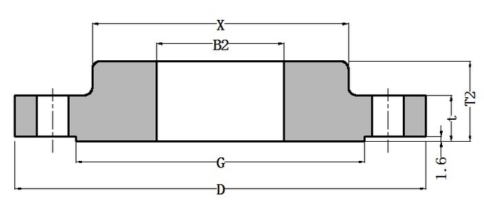 ASME B16.5 SO Flanges A105 / A694 F52 / F65 / Q235 Carbon Steel Forged Slip On Flange Class 150LB SORF 0