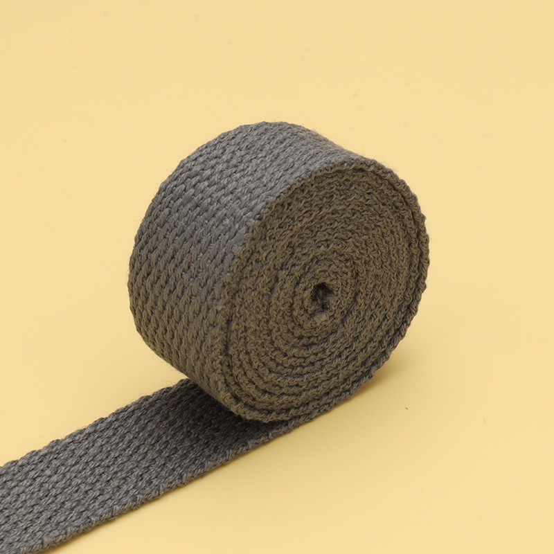 20mm-50mm Thickened Polyester Cotton Webbing School Bag Backpack Handbag Canvas Strap Solid Color Plain Weave Strap