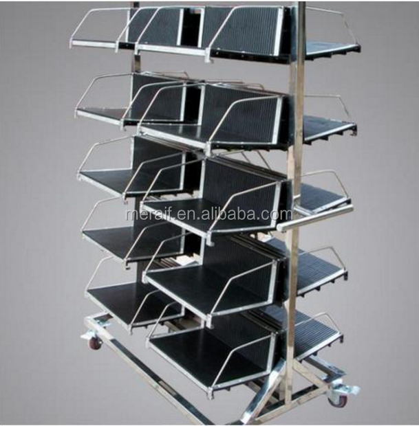 SMT Antistatic ESD Magazine Rack Anti Static PCB Storage Cart PCB RACK