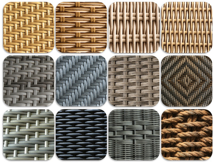 3000 Hours Fastcolour HDPE Wicker Outdoor Chair Material High Durability