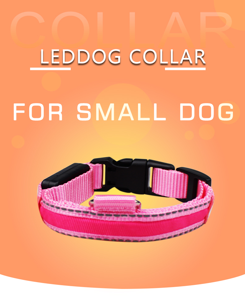 Luminous Waterproof LED Dog Collar Christmas Use Small Flashing