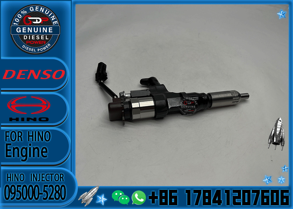 common rail fuel injector 095000-5280, 095000-5283, 095000-5284 for Truck J08E 23910-1360, 23670-E0291, 23670-E0290