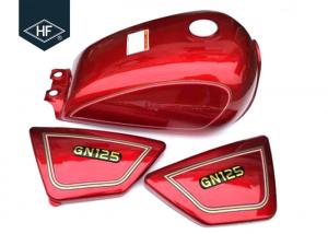 China Standard Size GN125 Other Motorcycle Parts Custom Color Iron 9L Motorcycle Fuel Tank on sale