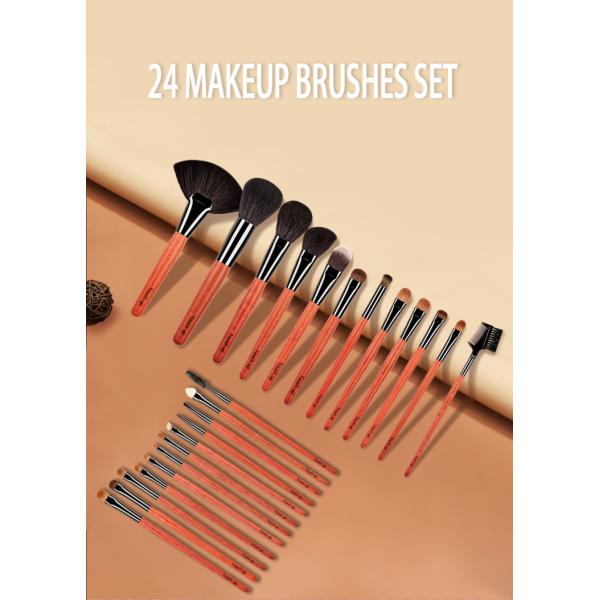 151A43124 24PCS Professional Manufacturer OEM ODM Makeup Brush Set With Makeup Bag Customize