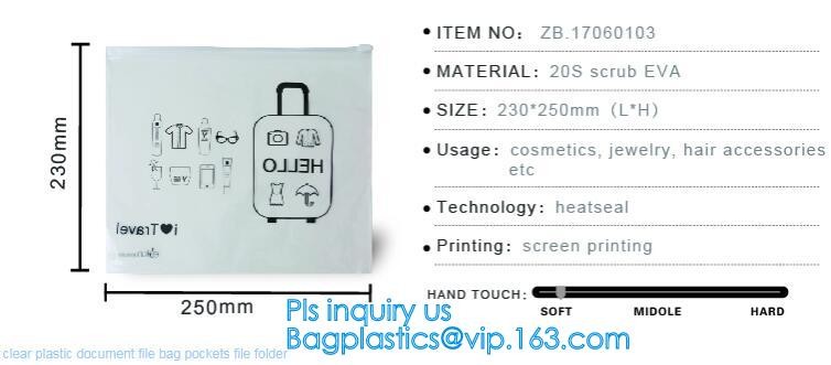 Eco-friendly Red Clear Slider Zipper PVC Cosmetic Make Up Bikini Bag, pvc zipper lock slider bag