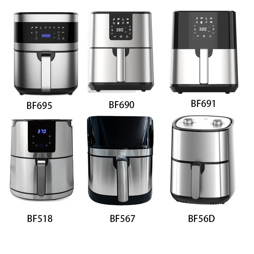 Small Size Non Stick Manual Air Fryer 1L 2.2L Digital Small Electric Air Fryer