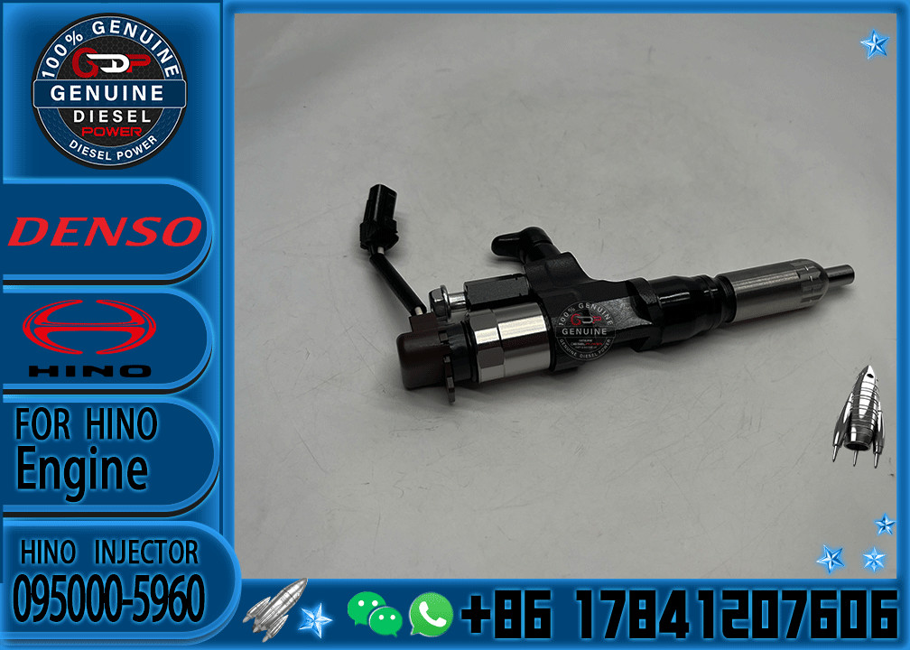 High Quality Common Rail Injector 095000-5960 23670-E0300 23670-E0301 095000-5963 for J08E J05E Diesel Nozzle