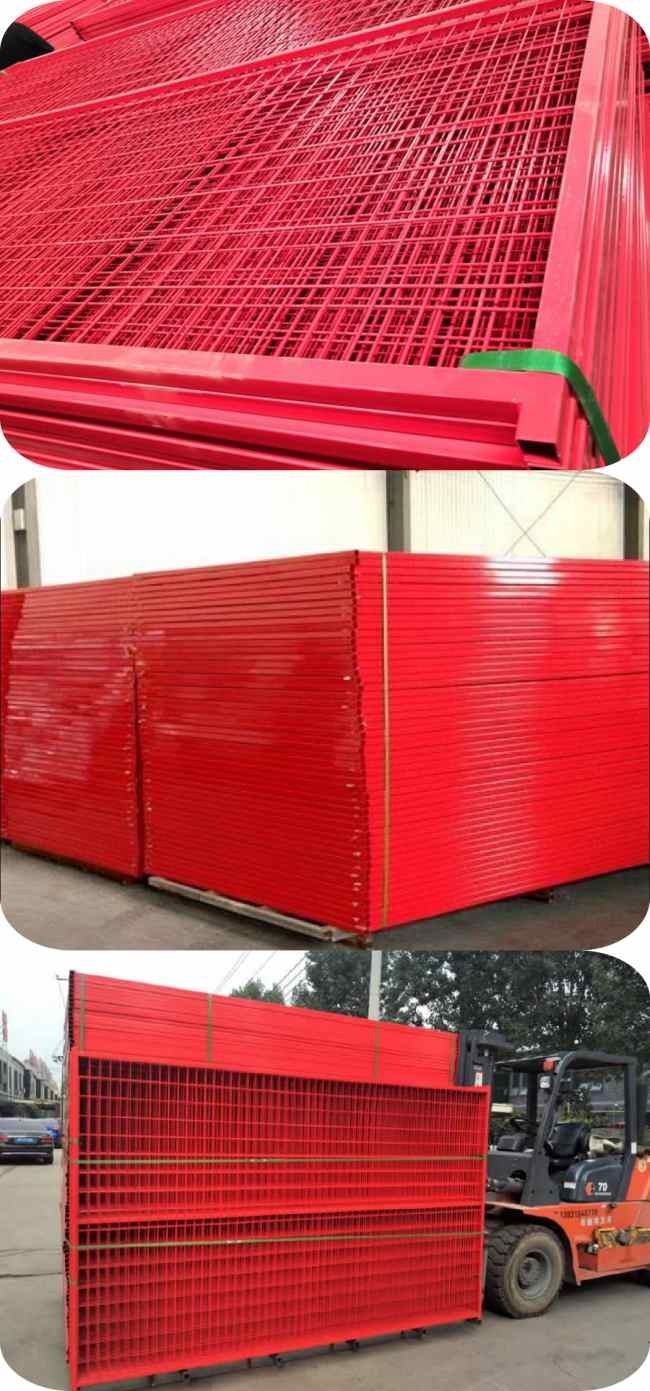 SGS Anticorrosion Pvc Coated Wire Mesh Panels Canada Temporary Fencing Panel