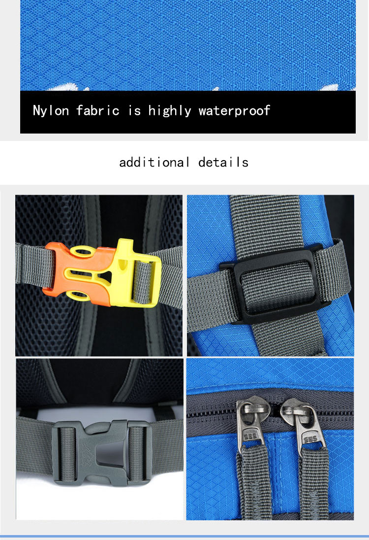 Mens Outdoor Waterproof Breathable Sports Backpacks , Hiking Camping Rucksack