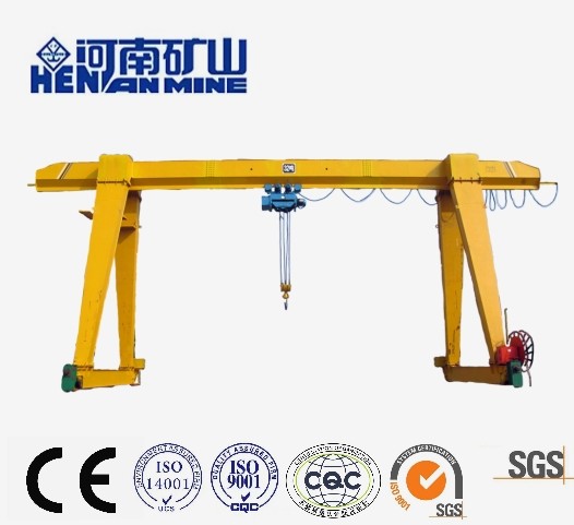 10t MH Type Single Girder Hook Gantry Crane Electric Mobile Moving Freely