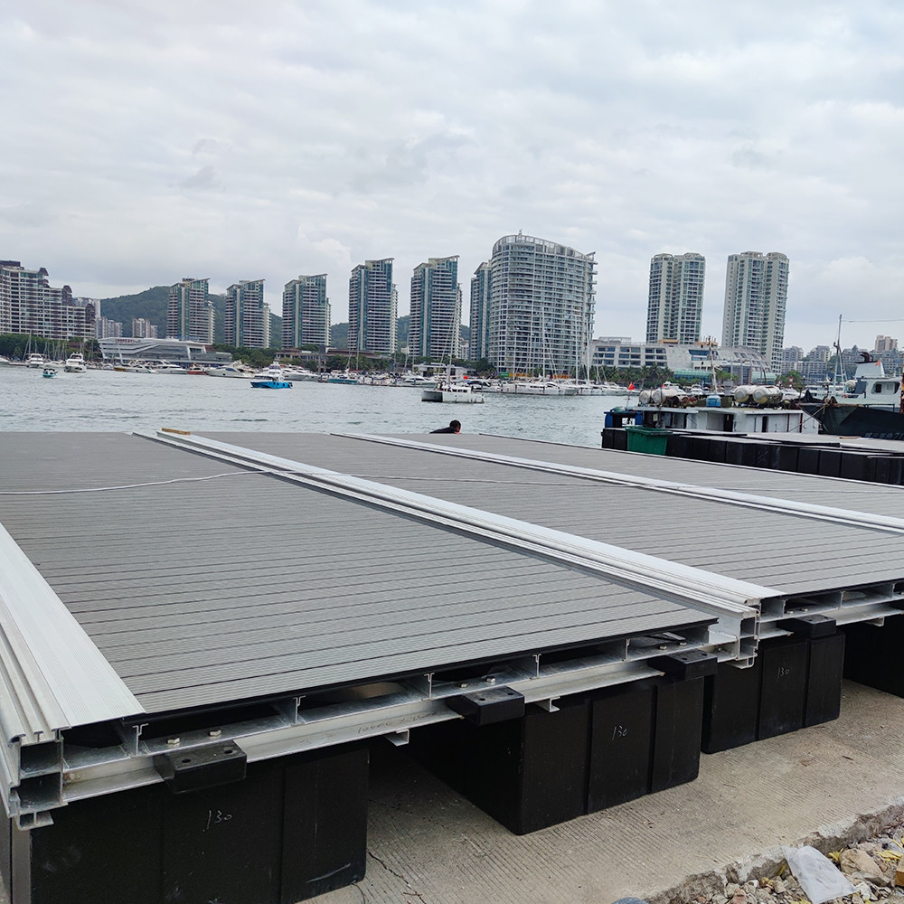 Marina Aluminum Floating Docks Customizable Floating Walkway Pontoon For Yacht Boat Ship Use