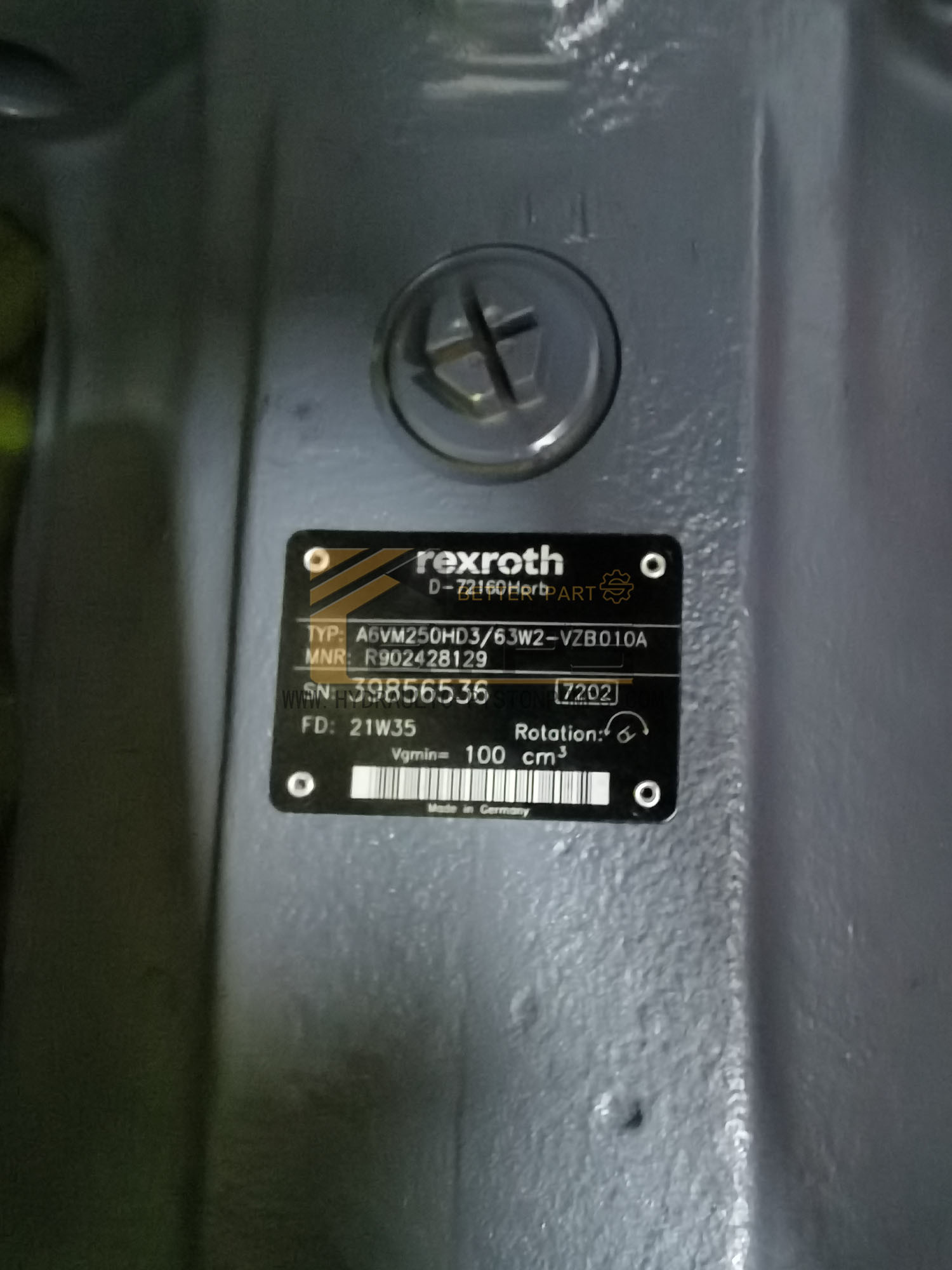 A6VM250HD3/63W2-VZB010A Rexroth Piston Pump A6vm55 A6vm107 A6vm160 A6vm200 A6vm250 A6vm80-Motor