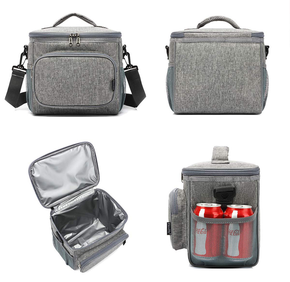 Insulated Lunch Box Portable Lunch Bag Adult Kids with Shoulder Strap