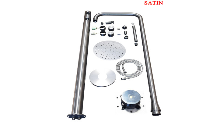 Stainless steel 316 Watermark Outdoor Shower Satin Solar Shower Freestanding Beach Garden Swimming Stand shower