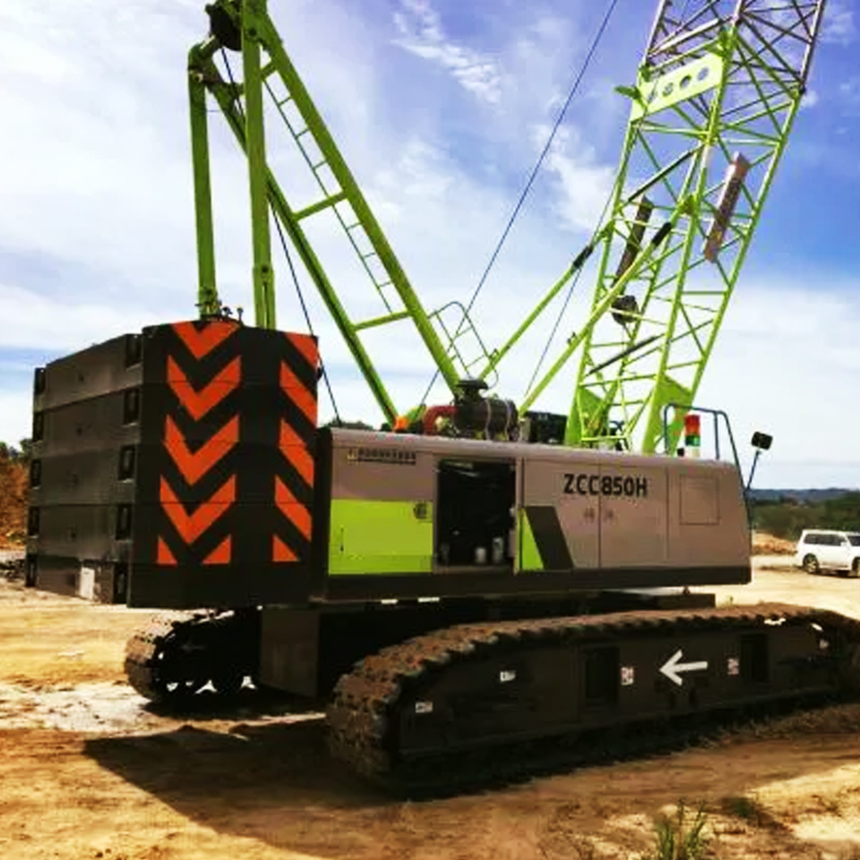 Zoomlion ZCC850V 45 Ton 50 Ton Hydraulic Mobile Crawler Crane For Construction Works