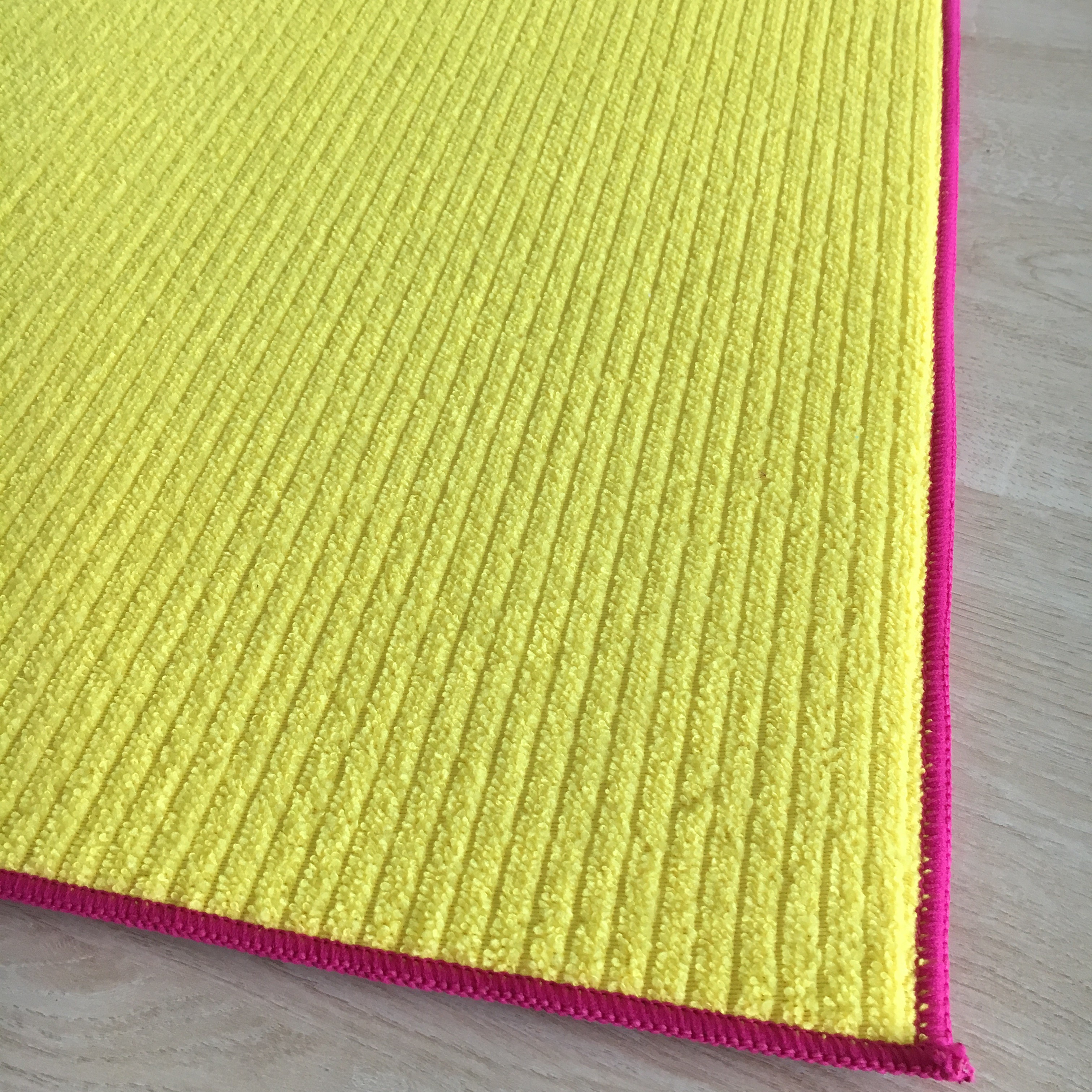 Sinlge packed 1pc Microfiber printeted water absorb dish mat kitchen water pad with grid patten